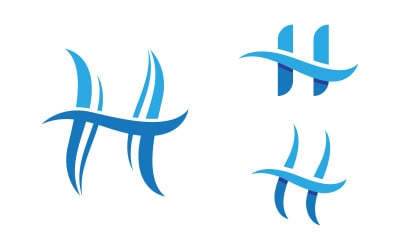 Dynamic Water wave icon vector illustration design logo v.30