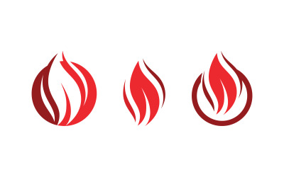 Flames Logo icon illustration vector design template v.25