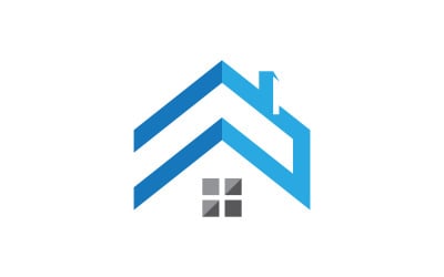 Home proprietà industriale concetto icona logo illustrazione v.154