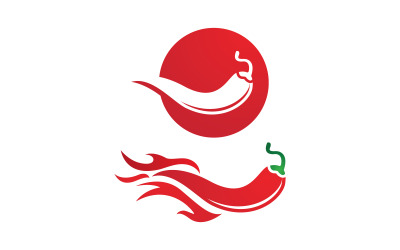 Ikona papryczki chili Hot Chili logo Szablon wektor Ilustracja v.16