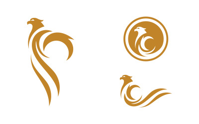 Eagle Hawk vinge ikon Mall logotyp illustration design v.34