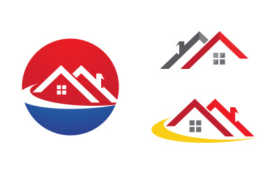 Home industrial Property concept icon logo illustration vv.147
