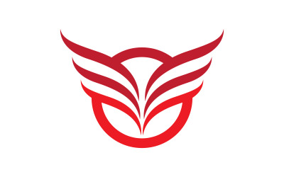 Modèle d&amp;#39;icône d&amp;#39;aile d&amp;#39;aigle et de faucon, illustration de logo v.29