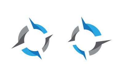 Modello di progettazione dell&amp;#39;illustrazione della velocità del concetto di logo della stella v.11