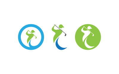 Sport Golf Icona vettoriale Logo design illustrazione Template v.4