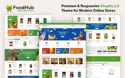 FoodHub – O tema Shopify definitivo para mercearias e lojas de alimentos orgânicos