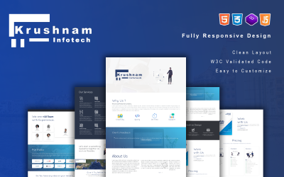 Krushnam – HTML-Vorlage für IT-Business-Design