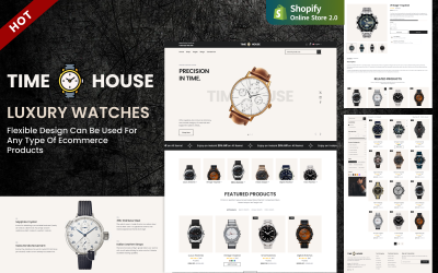 Time House – Luxusórák és divatüzlet Shopify 2.0 téma