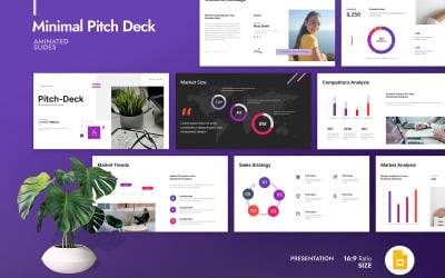 Макет презентації слайдів Google Pitch Deck