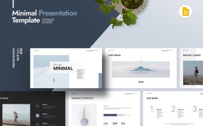 Минимальный шаблон презентации Google Slide