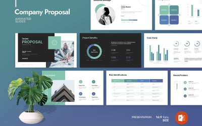 Plantilla de PowerPoint de la mejor propuesta de la empresa