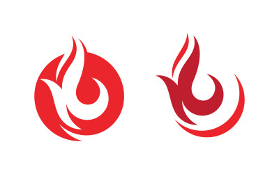 Flames Logo icon illustration vector design template v.38