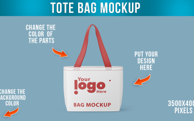 Realistic Tote Bag Mockup