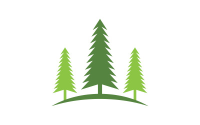 Icona dell&amp;#39;albero di cedro Logo illustrazione vettoriale modello di progettazione v.7