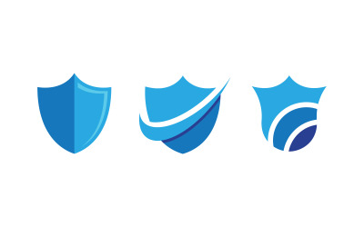 Shield security vector illustration design template v.12