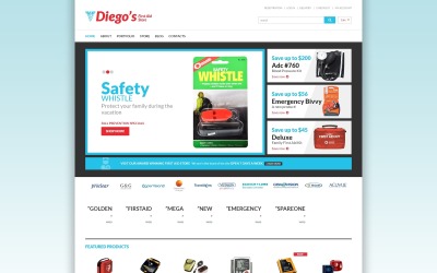 "Ambulance Responsive WooCommerce Theme" - адаптивний WooCommerce шаблон №51237