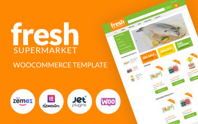 Fresh Fresh - Kolay satış için Süpermarket Woocommerce Şablonu WooCommerce Teması