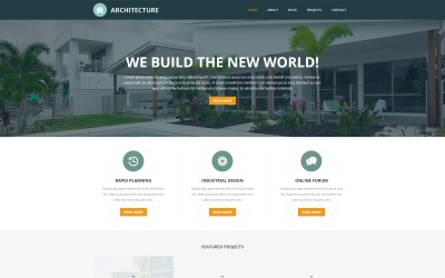 Reszponzív Pro Architectural Designs Joomla sablon 51247
