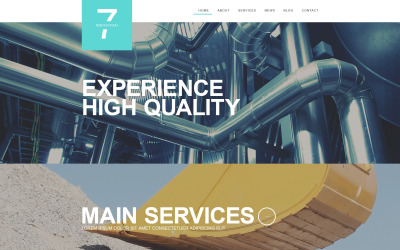 Szablon Muse Industrial Muse Template #51269