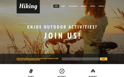 WordPress Theme Promotion Club Hiking Club