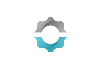 Mechanical Gear Logo Mall design Vector Element v8
