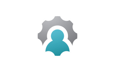 Mechanical Gear Logo Mall design Vector Element v9