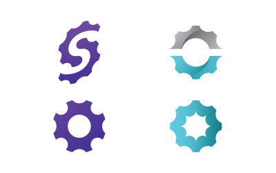 Mechanical Gear Logo Template Design Vector Element v20