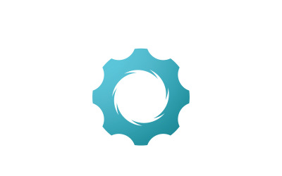 Mechanical Gear Logo Template Design Vector Element v3