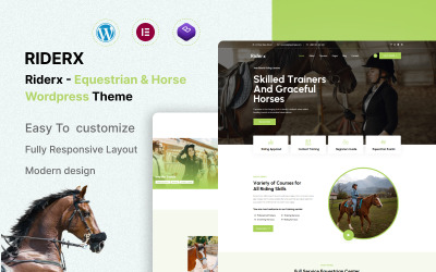 Riderx - Ridsport &amp;amp; Ridklubb WordPress-tema