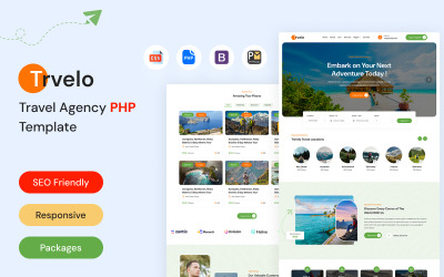 Trvelo – PHP-шаблон бронювання турів і туристичних агентств