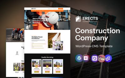Erects - Tema Elementor de WordPress para empresa de construcción y arquitectura