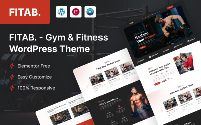 Fitab - WordPress тема для фитнеса и спортзала