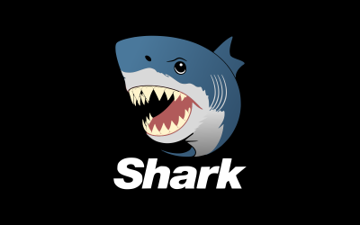 Great Blue Shark Logo Template