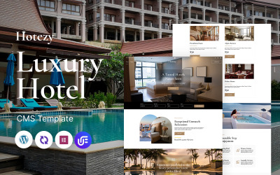 Hotezy - Thème WordPress polyvalent et réactif pour hôtels et complexes hôteliers de luxe
