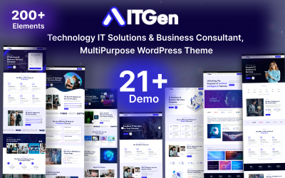 ITGen - Technologie IT-oplossingen en zakelijke consultant WordPress-thema