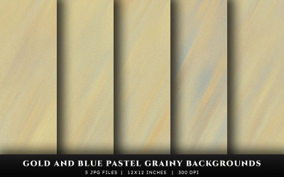 Sfondi con texture granulosa pastello oro e blu