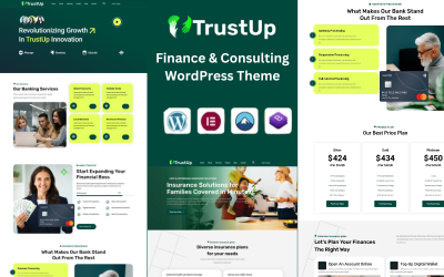 TrustUp - Thème WordPress pour la finance et le conseil