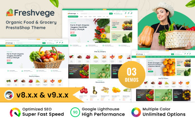 Freshvege – Biopotraviny a obchod s potravinami Téma PrestaShop