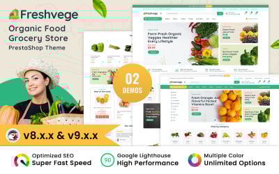 Freshvege — тема PrestaShop для магазина органических продуктов питания и бакалеи
