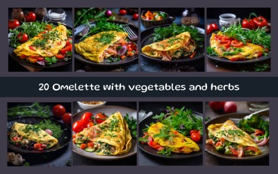 Frittata con verdure ed erbe aromatiche