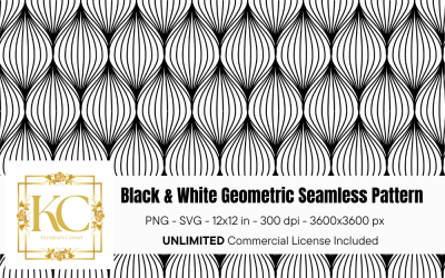 Schwarz-Weiß-geometrisches Muster