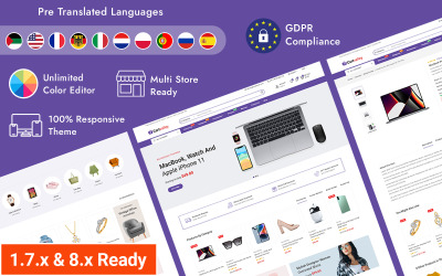 Cartvalley - Thème Prestashop réactif pour Mega Store