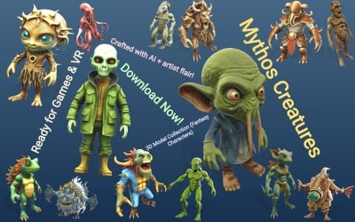 Mythos Creatures: Fantasy Beastmen &amp;amp; Mythical Beings Model 3D