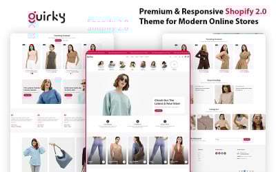Quirky – смелая и элегантная тема Shopify для моды и нижнего белья
