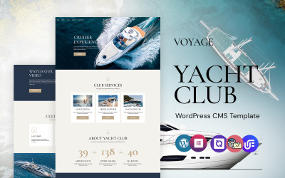 Voyage - Yacht Clubs Serviços e Aluguel WordPress Elementor Theme