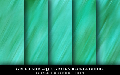 Green and Aqua Grainy Texture Backgrounds