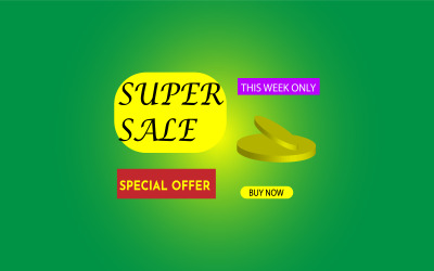 Super Sale aanbieding-Banner-Tag-17