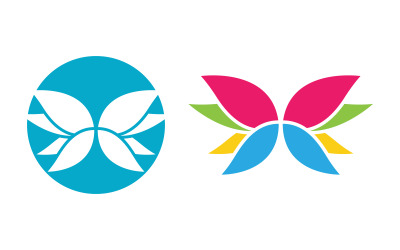 Шаблон дизайна логотипа Butterfly Beauty Vector v.31