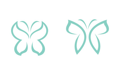 Шаблон дизайна логотипа Butterfly Beauty Vector v.33