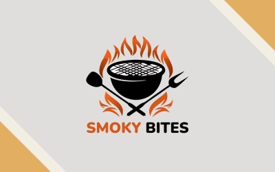 Smoky Bites logotyp designmall